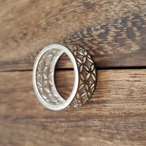 Size 8.5 R620 fairy garden lace ring - Picture 2 of 3